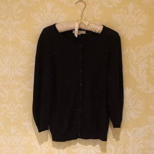 LOFT Black Summer Weight Cardigan